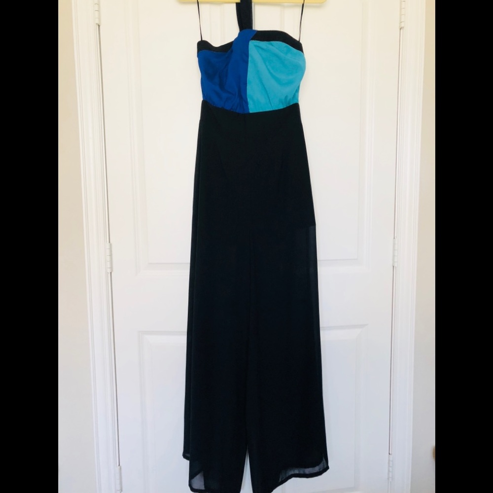 Halter chiffon romper pants